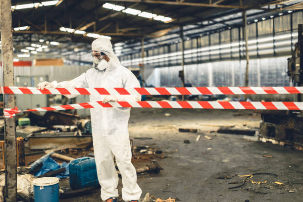 Professional Biohazard technician working in Riverside, ID